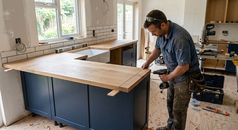 Butcher Block Installation in Sonoma County, CA