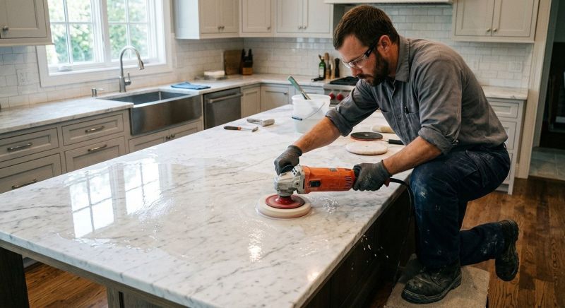 Marble Countertop Polishing in Roseville, CA