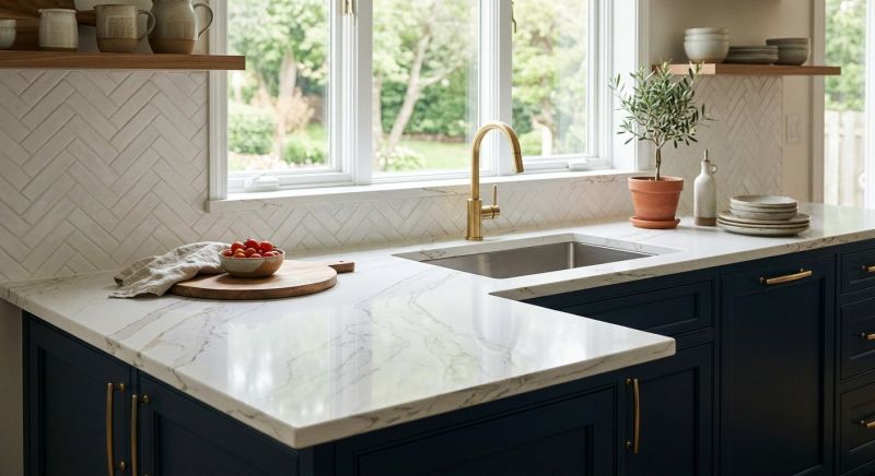 Quartz Slab Installation in Napa, CA