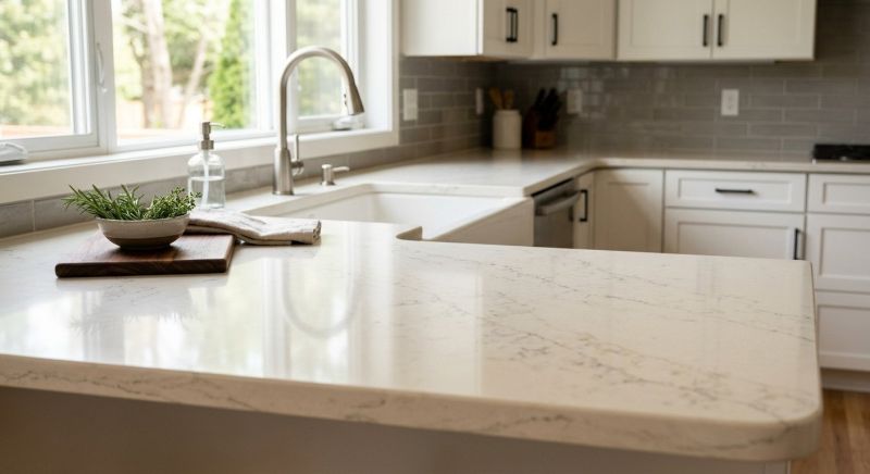 Quartz Slab Installation in Roseville, CA
