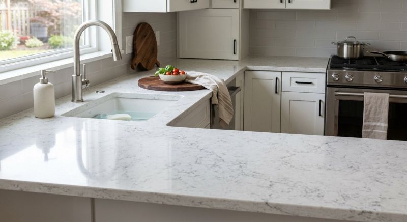 Quartz Slab Installation in Marin County, CA