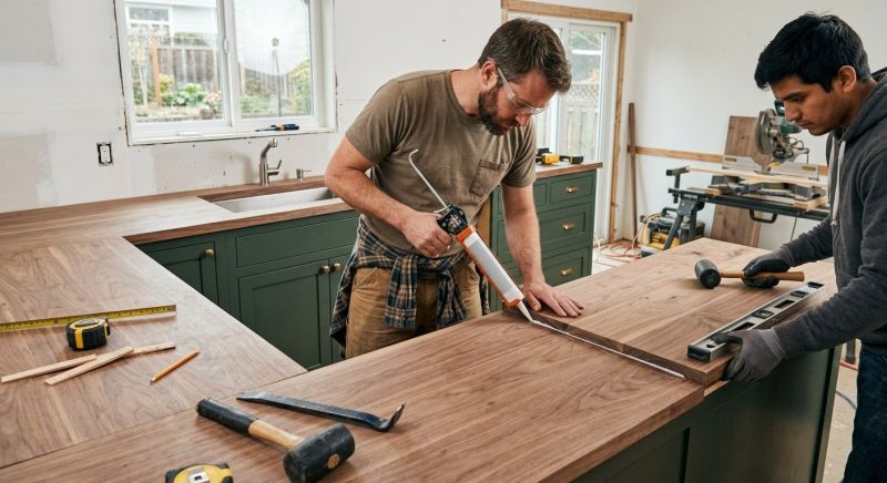 Butcher Block Installation in Sonoma County, CA