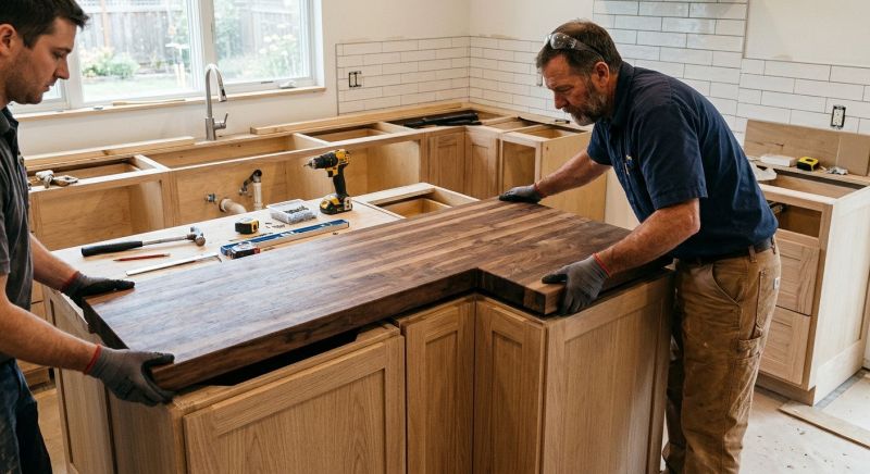 Butcher Block Installation in Napa, CA