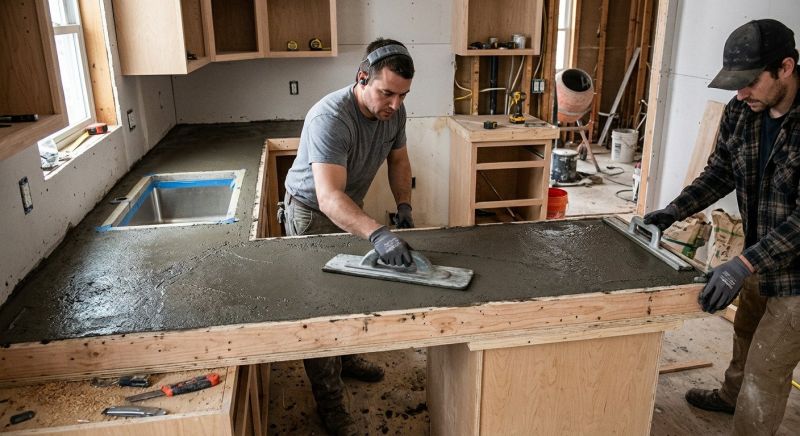 Cement Countertop Installation in Napa, CA