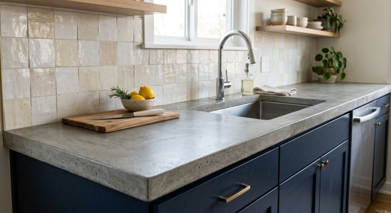 Cement Countertop Installation in Marin County, CA