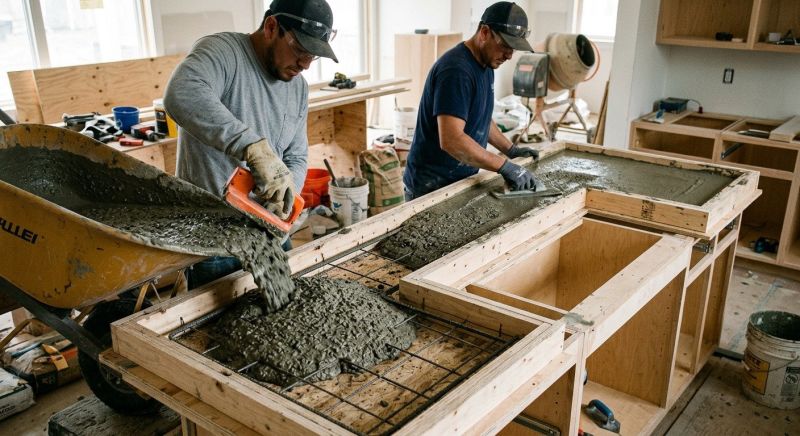 Cement Countertop Installation in Santa Rosa, CA