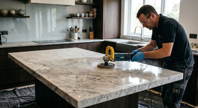 Countertop Buffing in Roseville, CA