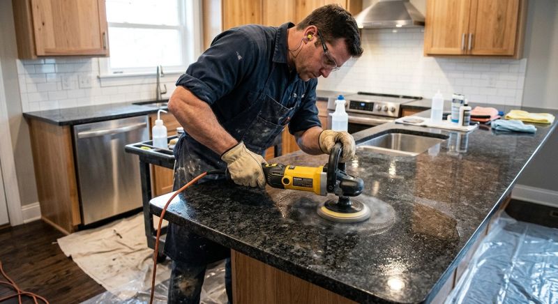 Countertop Buffing in Roseville, CA
