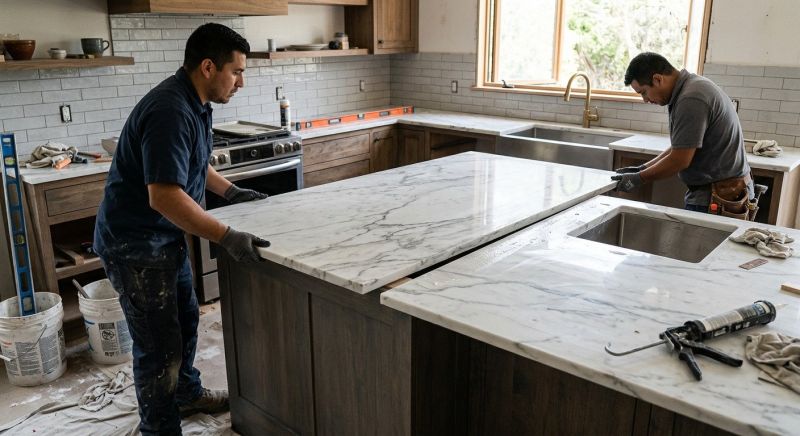 Marble Countertop Installation in Marin County, CA
