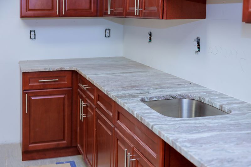 Poured Countertop Installation