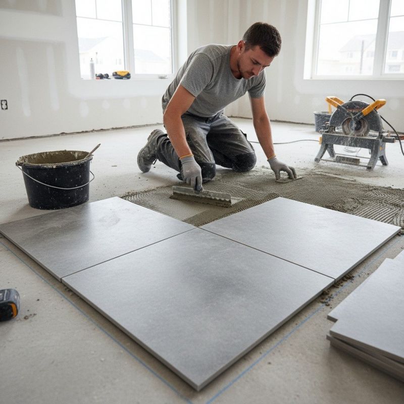 Restroom Floor Replacement in Alexandria, VA
