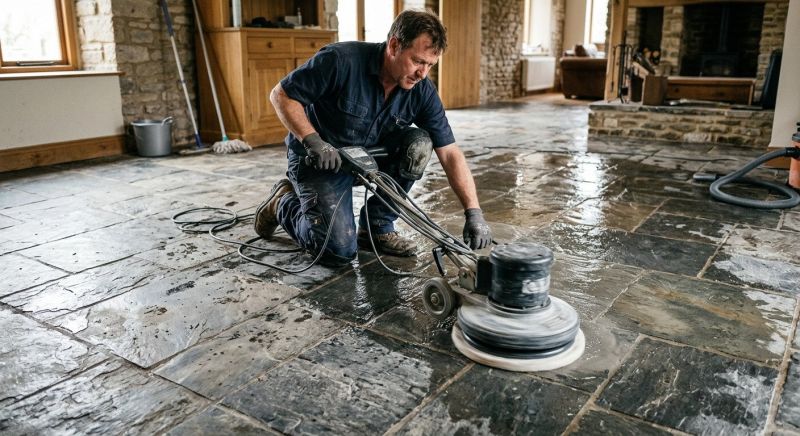 Slate Floor Refinishing in Sacramento, CA
