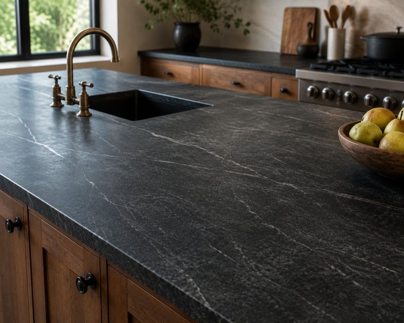Soapstone Counter Installation in Roseville, CA