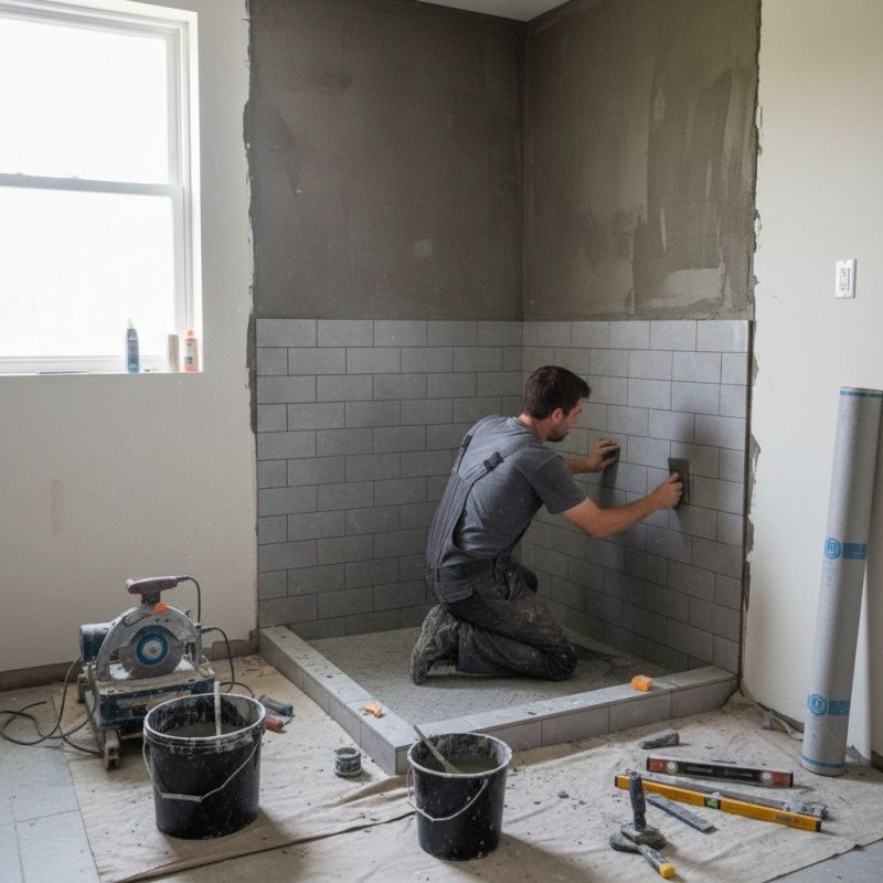 Tile Shower Pan Installation in Alpharetta, GA